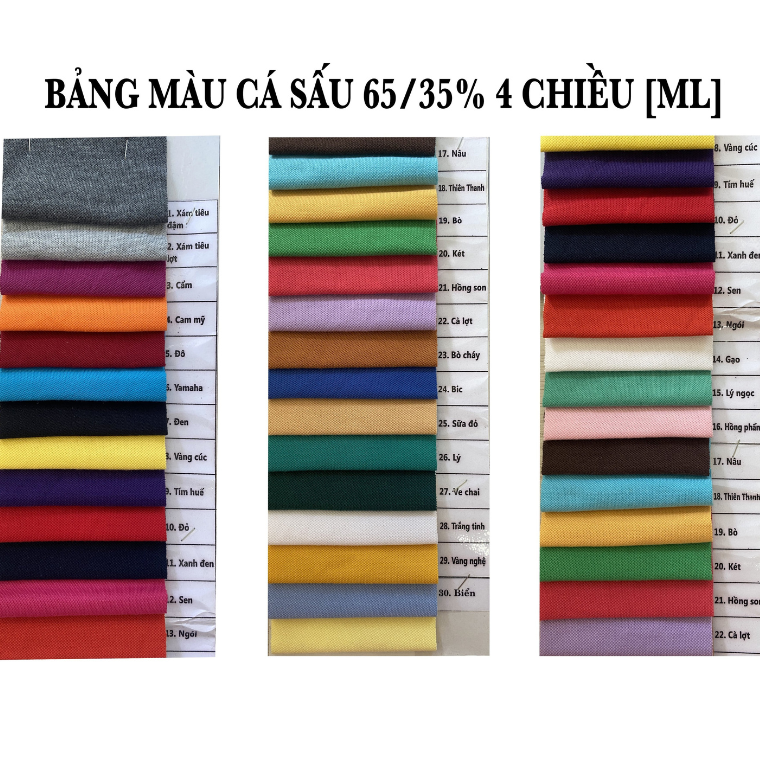 bảng màu vải ct100