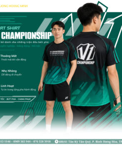 ÁO THỂ THAO ĐỒNG PHỤC CỔ TRÒN V1 CHAMPIONSHIP